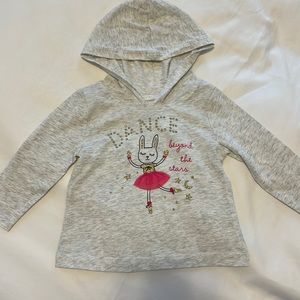 Carters baby girl long sleeve hoodie top